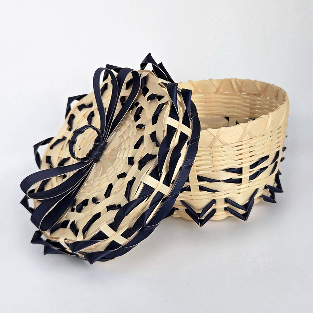 Fancy Black Ash Basket