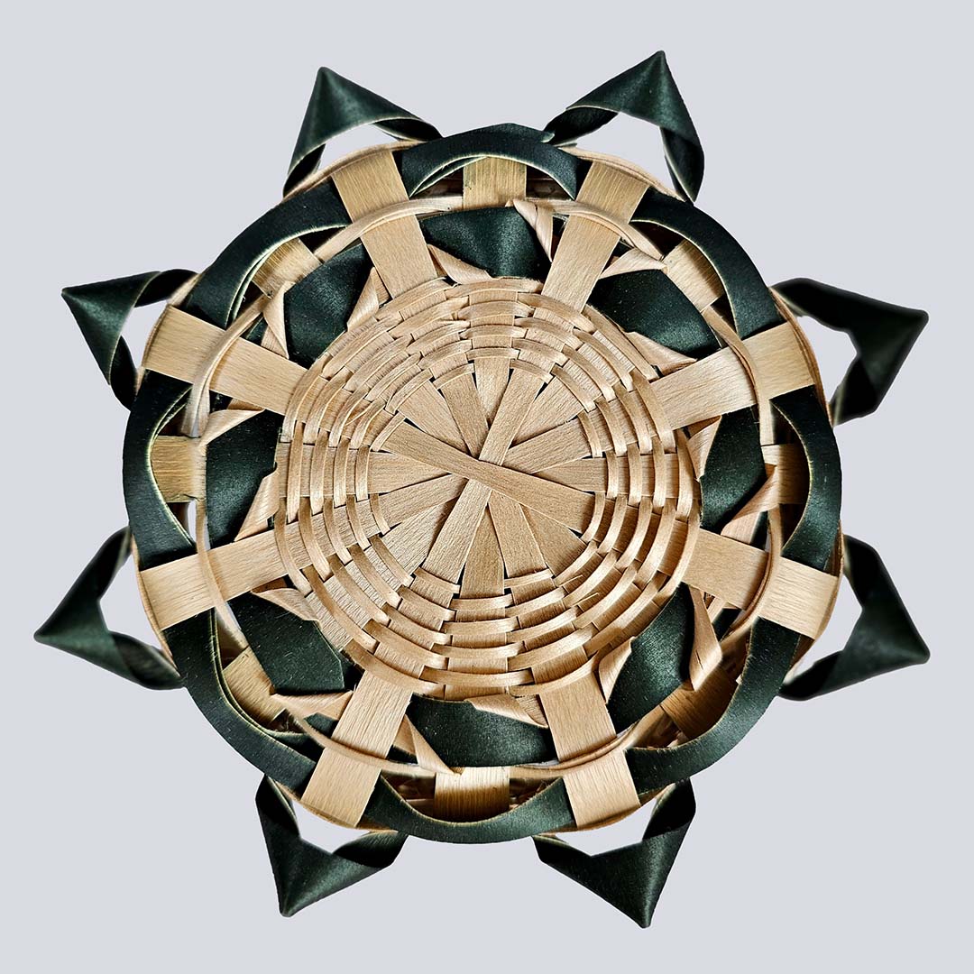 Fancy Black Ash Basket