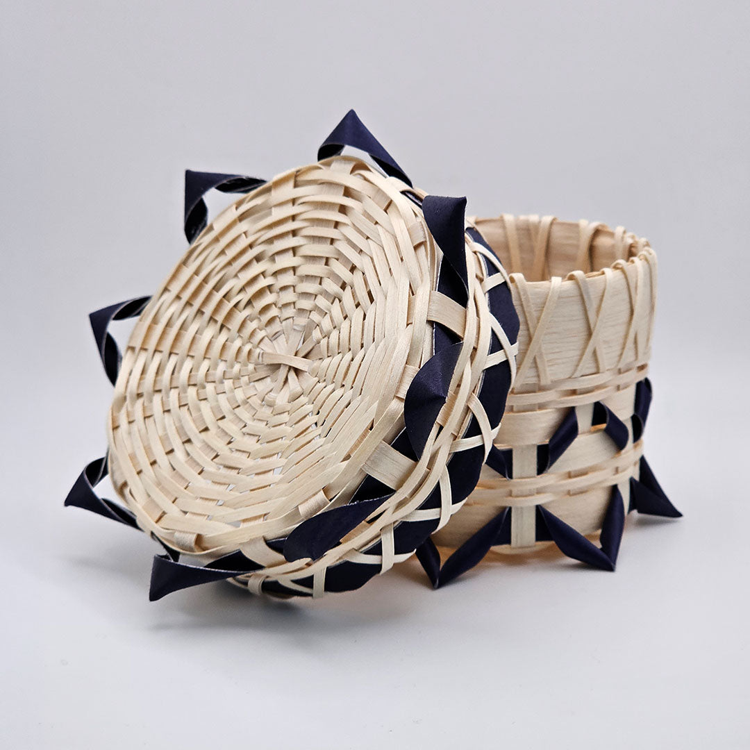 Fancy Black Ash Basket
