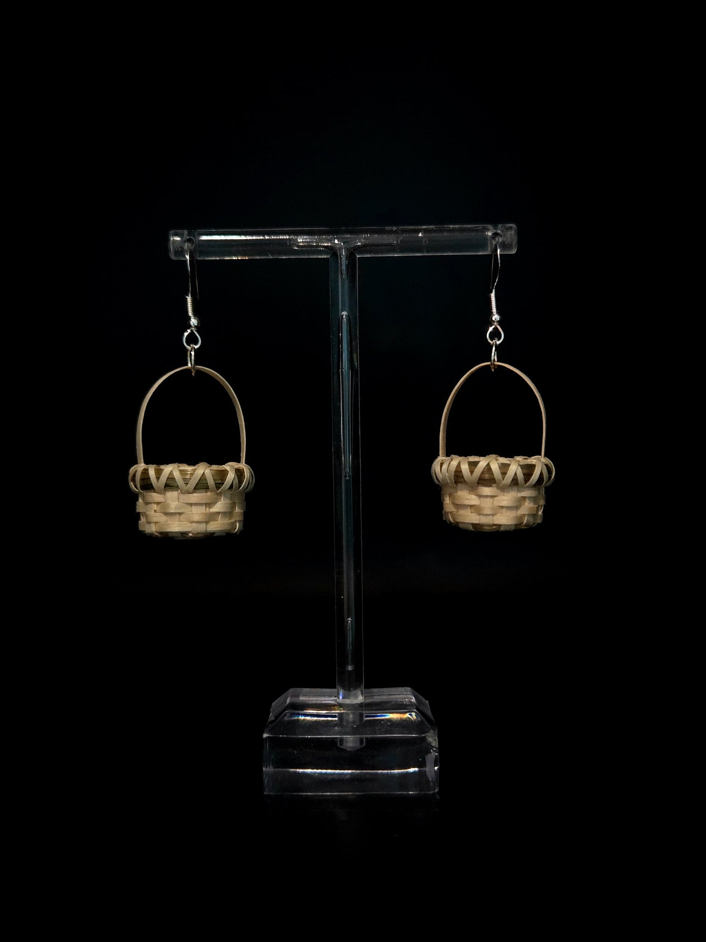 Black Ash & Sweetgrass Earrings