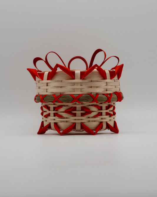Fancy Black Ash & Sweetgrass Basket