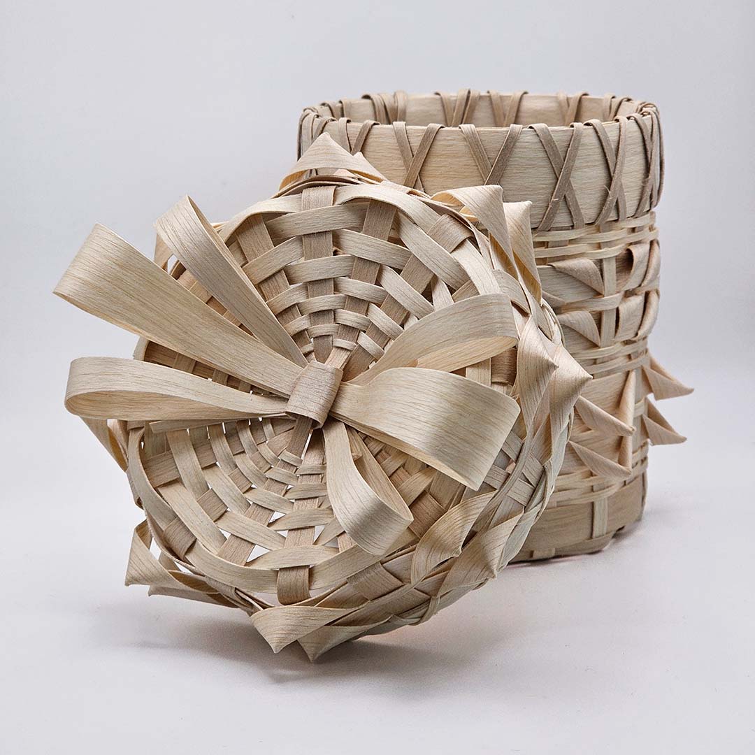 Fancy Black Ash Basket