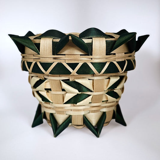 Fancy Black Ash Basket